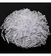 300pcs 1.5inches Securing Fabric Clips Plastic Shirt Alligator Clips Clear Organize Clip U Shape ...