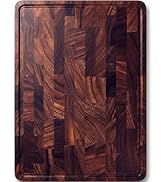 Black Walnut Cutting Board - 17" x 13" x 1" Professional and Heavy Duty Non Toxic Wood Chopping B...
