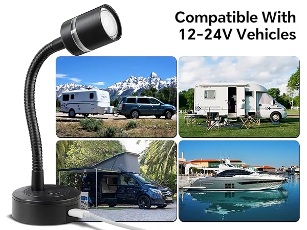 Compatible With 12-24V Vehicles