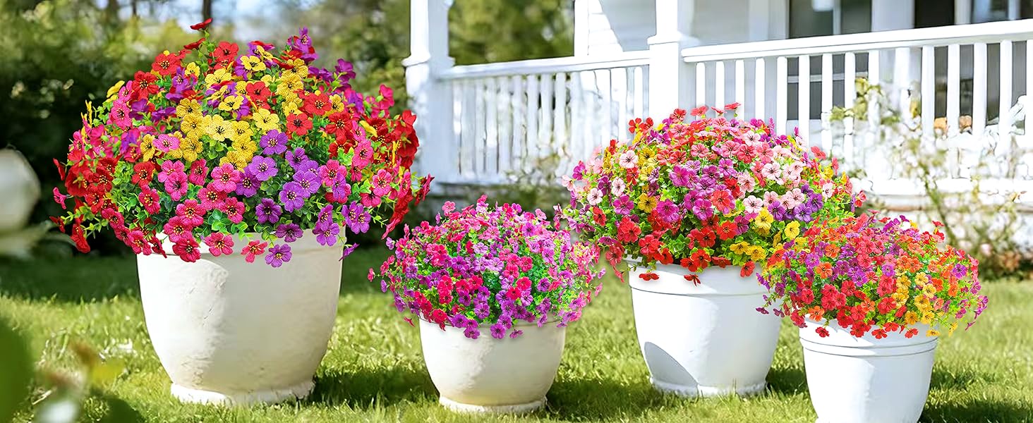 artificial flowers for outdoors