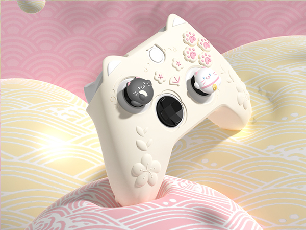 PlayVital Cherry Blossoms Kitten Protective Silicone Cover