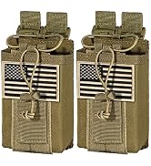 IronSeals Tactical Molle Adjustable Interphone Storage Bag Outdoor Sports Radio Pouch for Two Way...