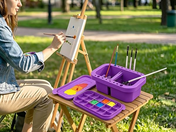 Paint Brush Storage Organizer