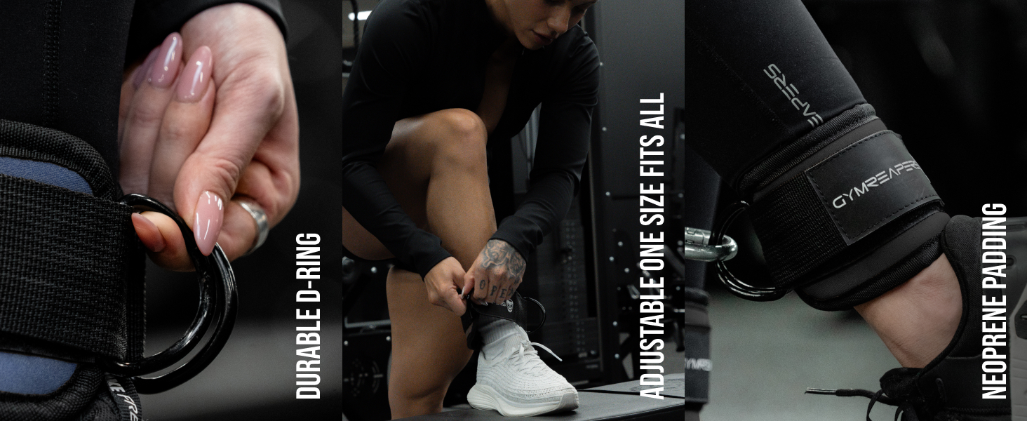 gymreaper ankle straps features