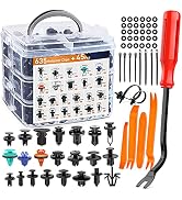GOOACC 680Pcs Car Push Retainer Clips & Auto Fasteners Assortment -22 Most Popular Sizes Nylon Bu...