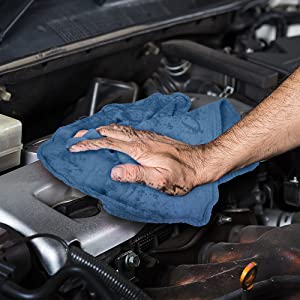 shop towels blue