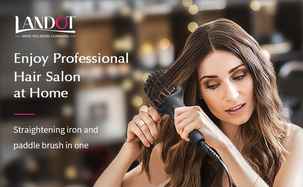 hair straightener brush