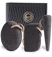 SAMEBUTECO Natural Volcanic Pumice Stone for Feet Pumice Cleaning Stone for Sole of The Foot,Edge...