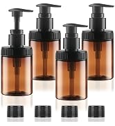 Cosywell Pump Bottle Dispenser 4oz/120ml 4 Pack Plastic Pump Bottles Lotion Dispenser Wide Mouth ...