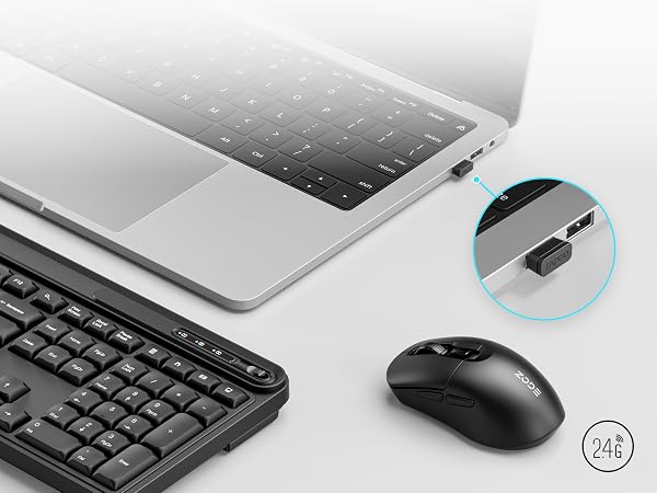 Wireless Keyboard and Mouse Combo
