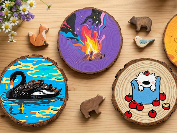 Wood markers