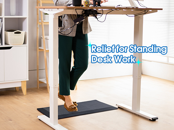 anti fatigue cushioned standing desk mat