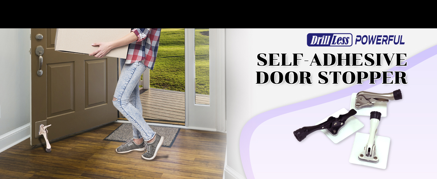 fantom door stopper stop knocking on my door no drill door stopper flip it stopper