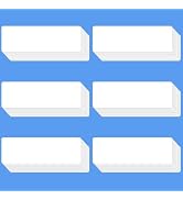 48 Pieces White Dry Erase Magnetic Labels, Blank Writable Magnetic Label Stickers, Reusable Magne...