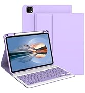Divufus Keyboard Case for iPad Air 10.9 inch/Air 11 inch 2024 (Purple)