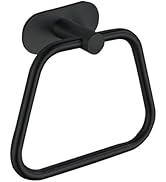 DIYZON Self-Adhesive Towel Ring, Bathroom Hardware Accessories, 304 Stainless Steel Hand Towel Ho...