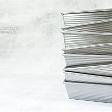 USA Pan Loaf Pans - stacked up