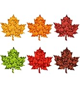Alynta Fall Thanksgiving Stickers - Holographic Maple Leaf Stickers 1.5 Inch 600Pcs Autumn Label ...