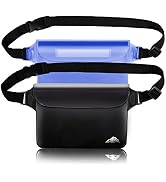 HEETA 2 Pack Waterproof Pouch, Screen Touch Sensitive Waterproof Dry Bag with Adjustable Waist St...