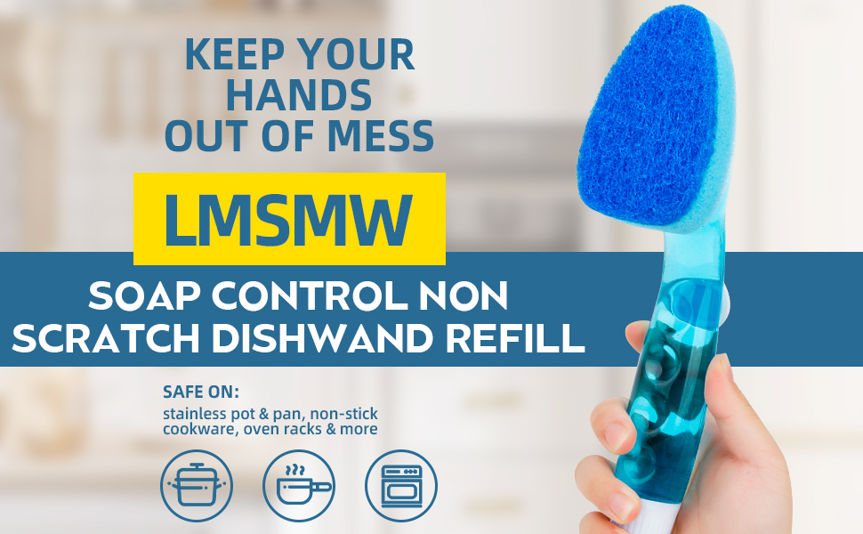 dish wand with soap dispenser