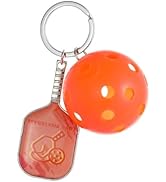 Qomamount Pickleball Keychain,Mini Paddle and Pickleball Design Pickle Ornament,Gifts for Pickleb...
