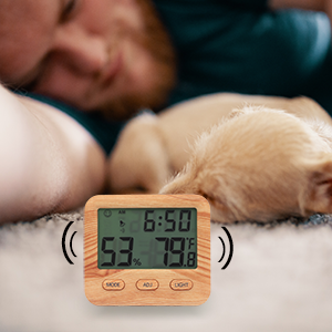 indoor humidity monitor clock