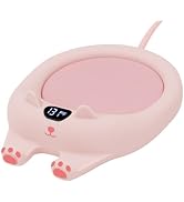 PUSEE Mug Warmer,Coffee Warmer for Desk Candle Warmer Auto Shut Off,Coffee Cup Warmer with 3 Temp...
