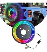 RGB Spare Tire Brake Light for Ford Bronco 2021 2022 2023 2024 Bluetooth Control RGB Running Ligh...