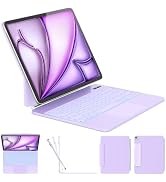 ZYNTHRALIX Keyboard Case for iPad Air 13-inch (M4/M3/M2) & iPad Pro 12.9" (6th/5th/4th/3rd), Magi...