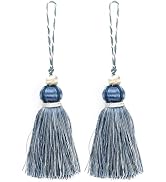 Antrader Tassel Key Tassel with Loops for Curtain Decoration,2Pcs | Polyester Key Tassels for Key...