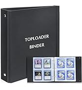 TopLoader Binder with 50 Pages Toploader Storage Trading Card Sleeves, 4 Pocket Trading Card Binder
