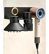 Dyson Hair Dryer Holder, Hair Dryer Wall Mount Hanger for Supersonic Nural, 5 Attachments Magneti...