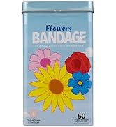 BioSwiss Bandages, Flowers Shaped Self Adhesive Bandage, Latex Free Sterile Wound Care, Fun First...