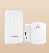 DEWENWILS Remote Switch Outlet with Side Outlet, 15A/1875W, ETL Listed | 100FT Range, 15A/1875W/1...