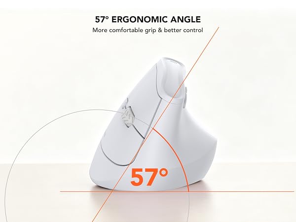 Ergonomic tilt vertical design