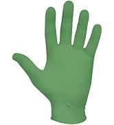 SHOWA 6110PF Sustainable EBT Latex-Free, Powder-Free, Nitrile Disposable Single Use Safety Gloves...