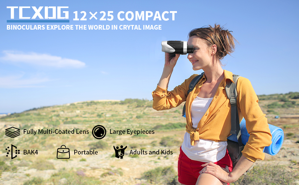 12x25 Compact Binoculars