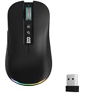 GAMINJA Ai Mouse with Voice Typing & ChatGPT Assistant,Smart Mouse Multi Language Voice to Text R...