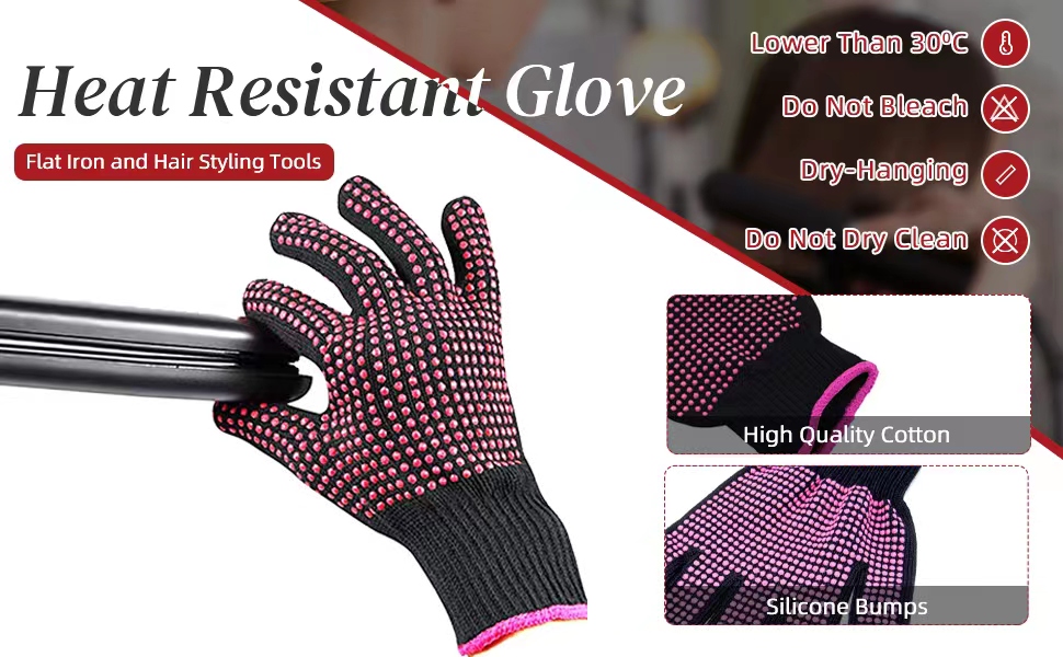 flat iron glove hair styling glove