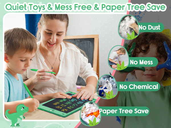 quiet toys mess free paper tree save