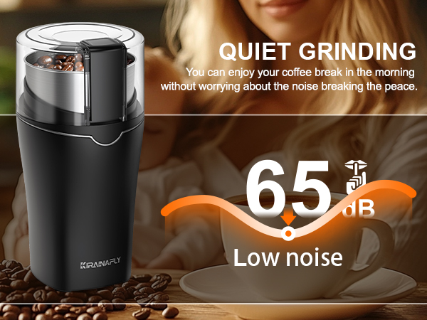 coffee grinder electric silver