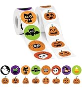 Alynta Halloween Stickers for Kids - 1000Pcs Cute Happy Halloween Stickers Bulk 1.5Inch Round Sma...
