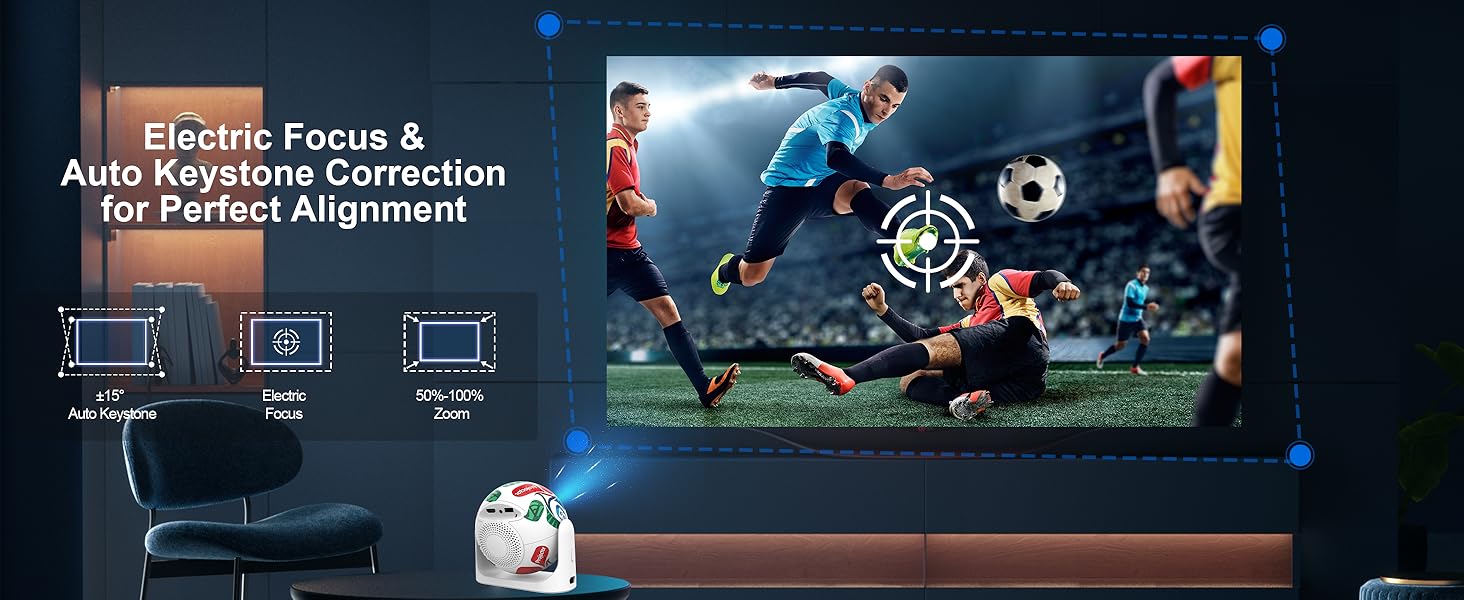 Auto Focus Mini Portable Projector