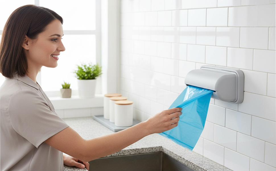 trash bag dispenser under sink