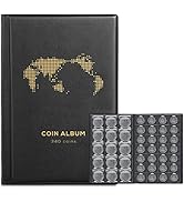 Coin Album for Collectors,340 Pockets Coin Collection Book Holder Display Storage Case,Collecting...
