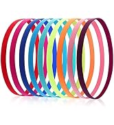 ZGLUZP 6 Pcs Colored Thin Elastic Headbands Skinny Stretchy for Women Girls Yoga Sports Hair Band...