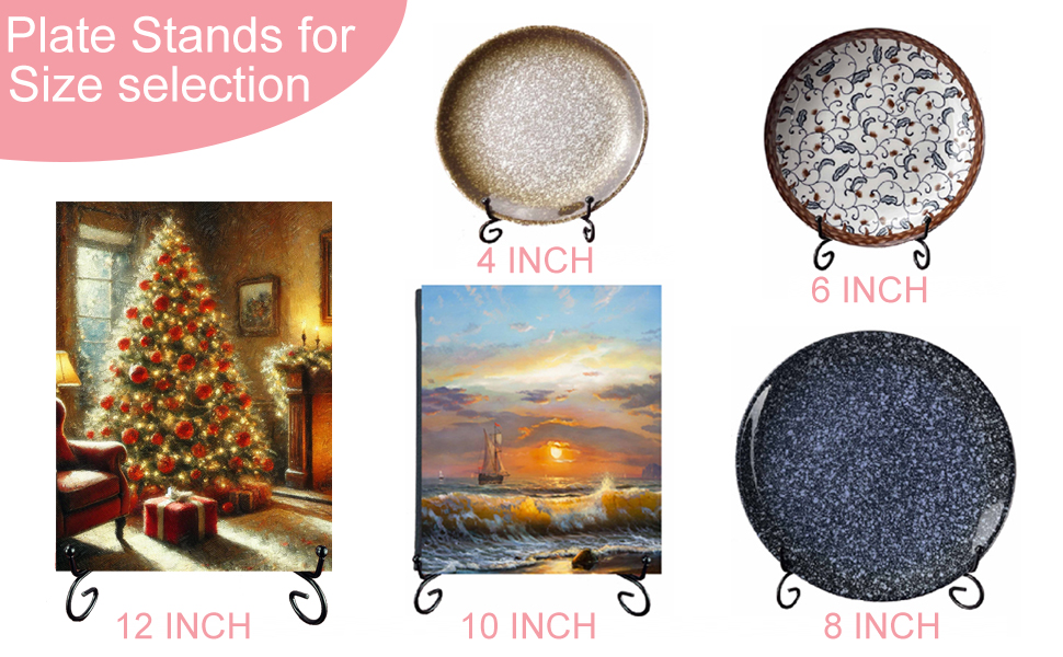 Plate Stands for Display 12 Inch