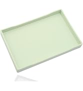 VCREATC Green Serving Tray (11.8 x 8.7 inch) for Serving Accessory, Spa, Coffee, Drinks, Wine, Te...