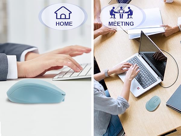 rechargeable blue mouse bluetooth mouse for macbook air bluetooth mouse for surface pro 9 cute slim