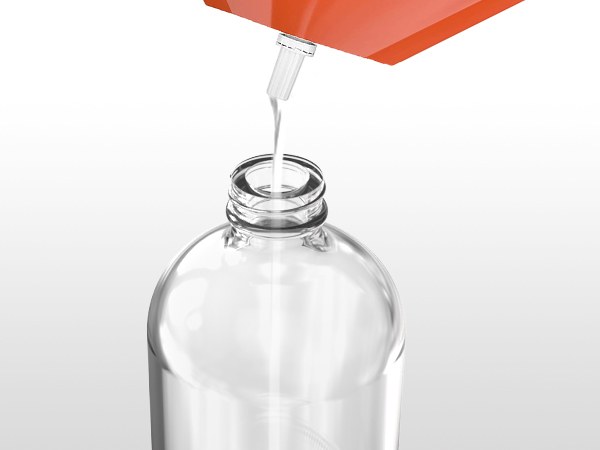 clear soap dispenser with rust proof pump